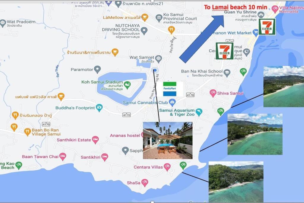 Holiday House Near Lamai With Swimming Pool. 2 Bedrooms Амфо Ко-Самуй Экстерьер фото
